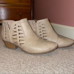Marco Republic Booties Tan with Zipper